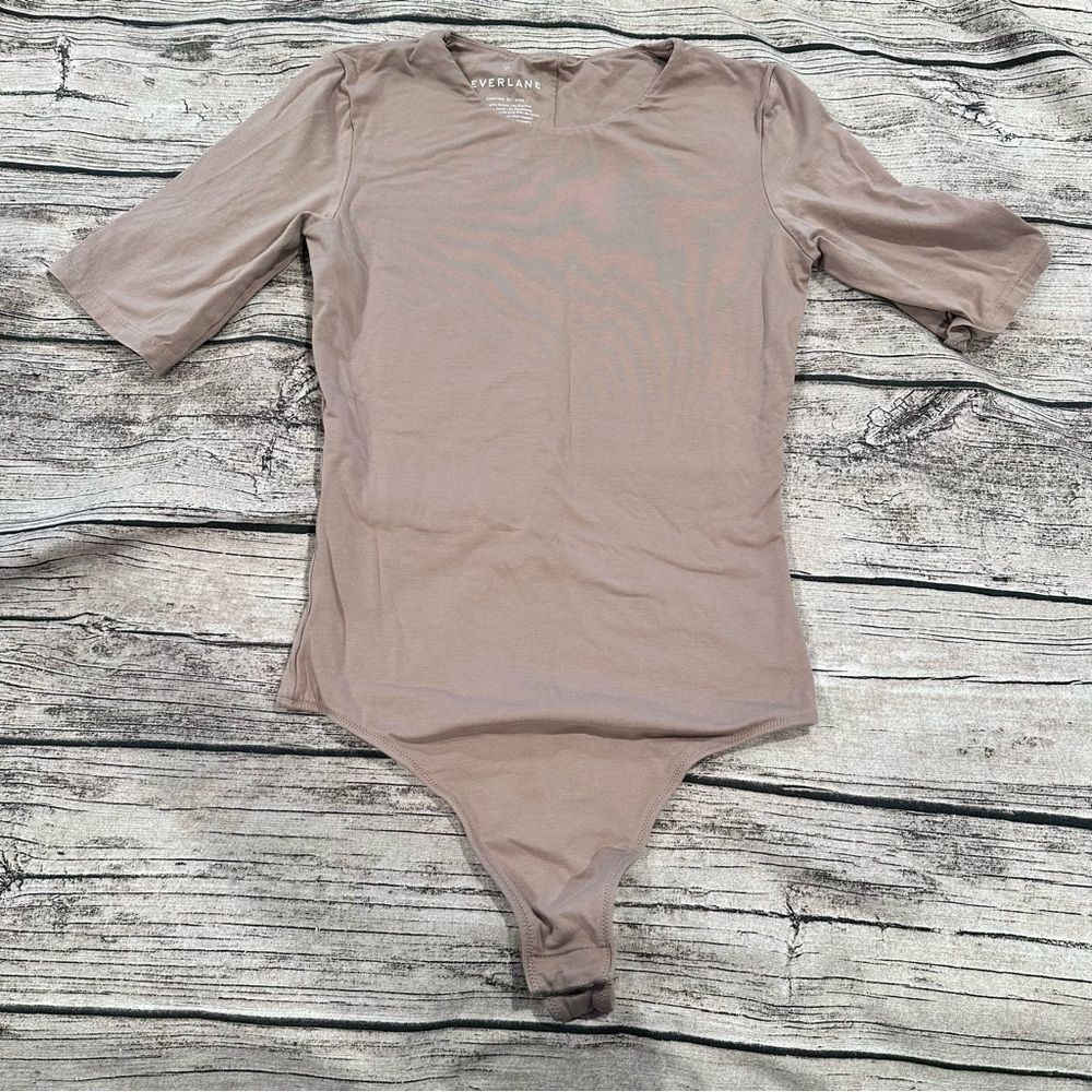 Everlane Thong Taupe Bodysuit Size XS